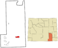 Albany County Wyoming incorporated and unincorporated areas Laramie highlighted