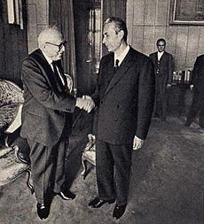 Aldo Moro and Pietro Nenni