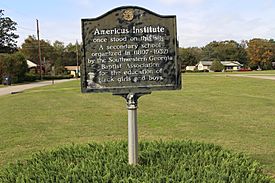 Americus Institute historical marker