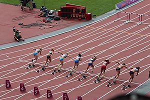 Athletics at the 2012 Summer Olympics 5001 W heptathlon 100mH heat4