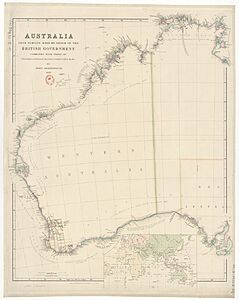 Australia from surveys made by order of the British Government combined with those of d'Entrecasteaux, Baudin, Freycinet, etc. - by John Arrowsmith - btv1b84924276 (1 of 2)