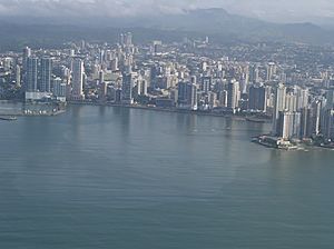 Bahia de panama desde arriba
