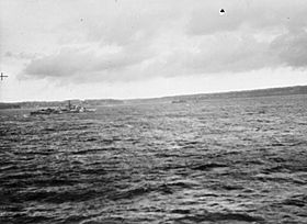 British Naval Patrol Off Brest Sinks Eight Enemy Ships in Night Action. 23 August 1944, on Board HMS Mauritius. in the Course of Two Brisk Engagements in Audierne Bay Between Brest and Lorient, in the Small Hours of the A25322