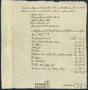 Caesar Lyndon's Sundry Account Book, 1766