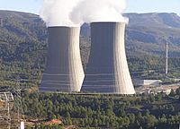 Cofrentes nuclear power plant cooling towers