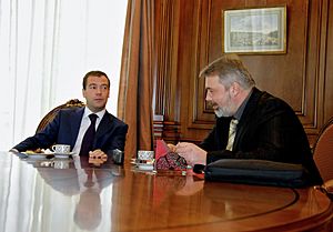 Dmitry Medvedev and Dmitry Muratov (2009)