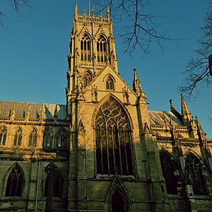 Doncaster Minster from the side