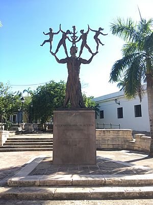 Eugenio María de Hostos, Plaza de la Beneficencia, San Juan, Puerto Rico