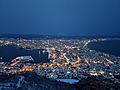 Evening view of Hakodate city from Mount Hakodate