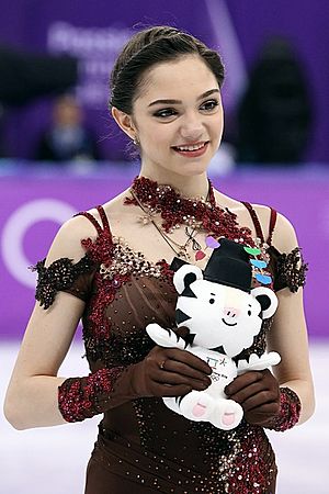 Evgenia Medvedeva at the 2018 Winter Olympic Games - Awarding ceremony.jpg