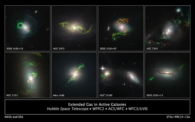 Extended Gas In Active Galaxies