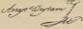 Firma de Anastasio Bustamante