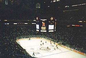 Full House at Buffalo's Former Marine Midland Arena for Buffalo Sabres Hockey, 1999