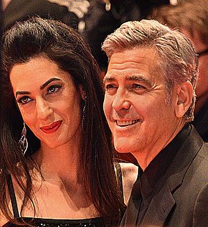 George Clooney and Amal Clooney - Berlin Berlinale 66 (24977282895) (cropped)