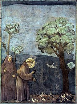 Giotto - Legend of St Francis - -15- - Sermon to the Birds