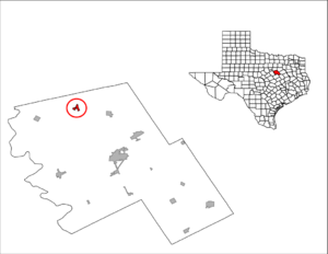 Location of Covington, Texas