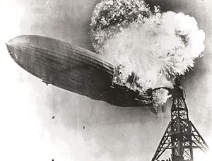 Hindenburg burning