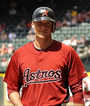 Hunter Pence on April 3, 2010