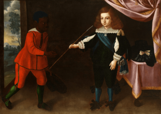 Infante D. Afonso e um pajem negro (c. 1653) - Avelar Rebelo