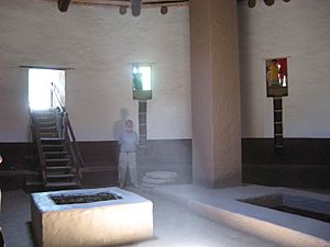 Interior Great Kiva Aztec Ruins 1