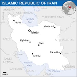 Iran - Location Map (2013) - IRN - UNOCHA.svg