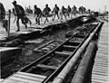 Italian marines disembarking in Tobruk harbour 1942