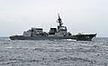 JS Akizuki in the Sagami Bay during the SDF Fleet Review 2012, -14 Oct. 2012 a