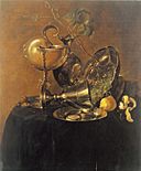 Jan Davidsz de Heem - Nautilus Cup with Silver Vessels - 1632.jpg