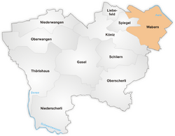 Karte Köniz Quartiere Wabern