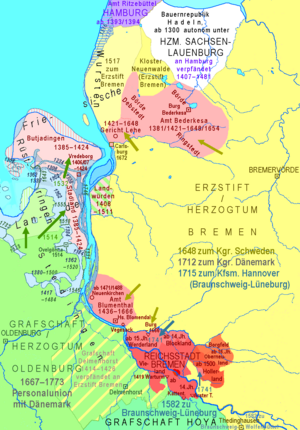 Landgebiete der Freien Stadt Bremen