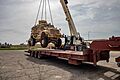 Loading an MRAP at K-1 Air Base, March 2020