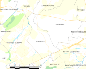 Map commune FR insee code 14376