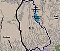 Map of Bel Air neighborhood, Los Angeles, California
