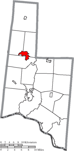 Location of Mount Orab in Brown County