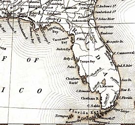 Map of Florida 1835