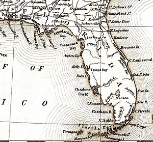 Map of Florida 1835