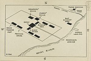 Map of York Factory, 1840