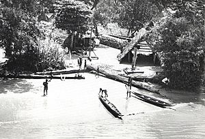 Maroon village, Suriname River, 1955