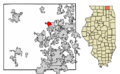 McHenry County Illinois Incorporated and Unincorporated areas Greenwood Highlighted
