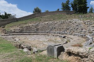 Orchomenos Boeotia AncientGreekTheater 0004 NorthView