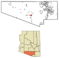 Pima County Arizona Incorporated and Unincorporated areas Ali Chukson Highlighted 0401570
