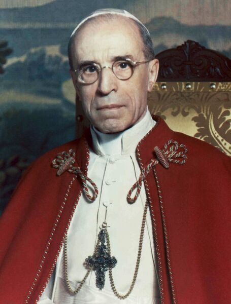 Pius XII, by Michael Pitcairn, 1951 (cropped)
