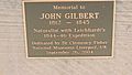 Plaque on memorial to John Gilbert, Gilbert's Lookout, Taroom, 2014