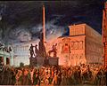 Political manifestation in Rome (Speech of Pope Pius IX from the balcony of the Papal Palace) by Karl Bryullov