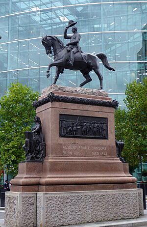 Prince Albert Equestrian Statue, Holborn (cropped)