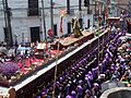 Procesión de Jesús de los Milagros, Iglesia de San José, ciudad de Guatemala, en Domingo de Ramos