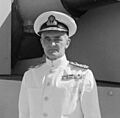 Rear Admiral Arthur J Power on board HMS Cleopatra, 5 Nov 1942 IWM A 13495 (cropped)