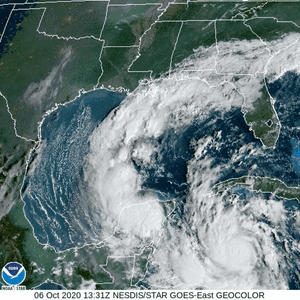 Remnants of Gamma and Hurricane Delta