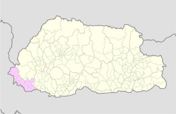 Samtse Bhutan location map