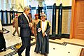 Secretary Kerry Walks With Omani Qaboos bin Said Al Said
